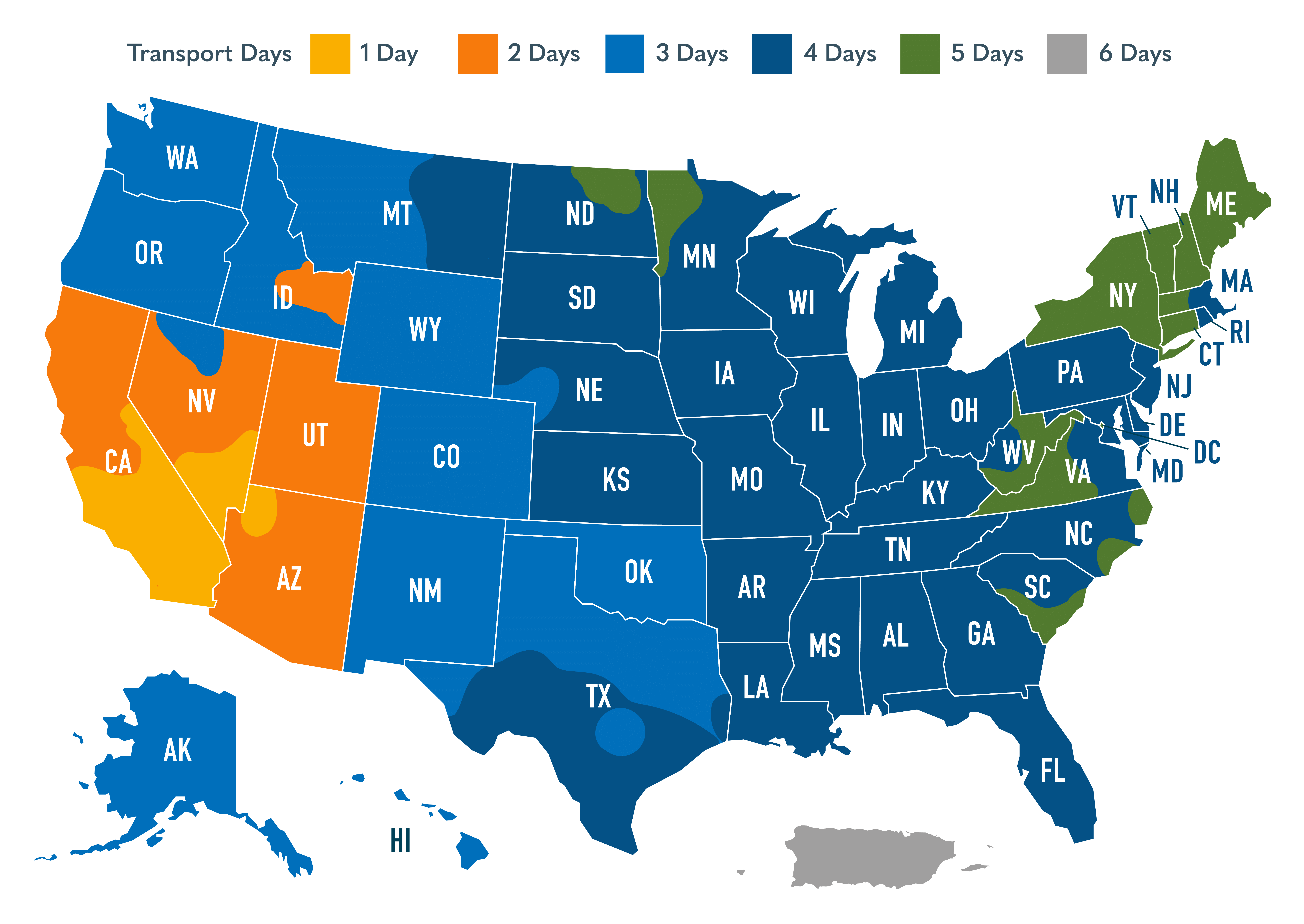 Shipping map